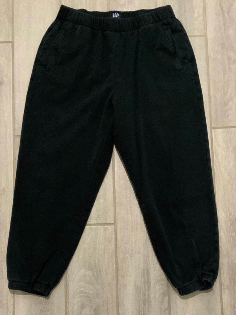 GAP Black Elastic Waist Jogger Pants